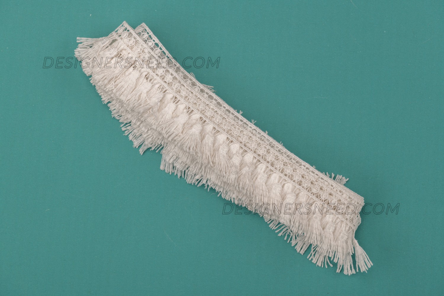 GPO Lace Polyester in White Color - Designers Need