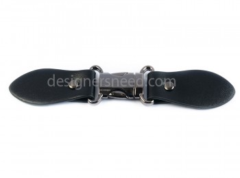 BUCL0009 Black Color Leather Buckle