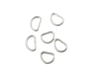 Silver color Metal D Shape Loop Buckle/ bag rings