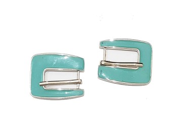 Green Color Metal Buckle for dresses, bellies, bags, etc.