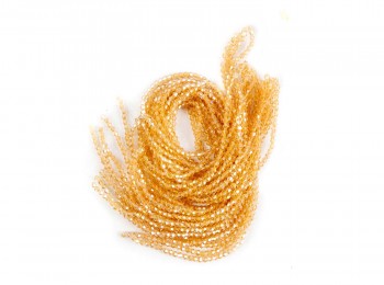 Golden color New-cut /Bicone Shape Crystal Glass Beads CGBDS0009