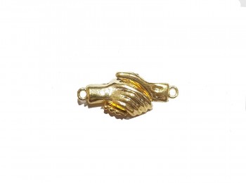 Golden Color Shake Hand Magnetic Metal Charms