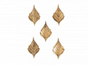 Antique Golden Color Leaf Shape Charms CHARM0050