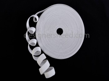 ELS0003 White Color Elastic - 0.75 inches