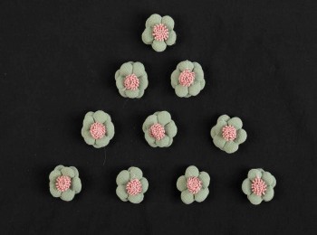 Pista Green Color Artificial Fabric Flower