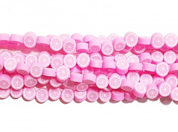 Pink Color 9 MM Fimo Rubber Beads for Art Craft Home Decoration Jewelry Clothing Neckless Bracelet