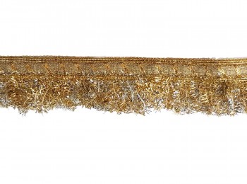 Golden Silver color fringes kiran lace for dupattas