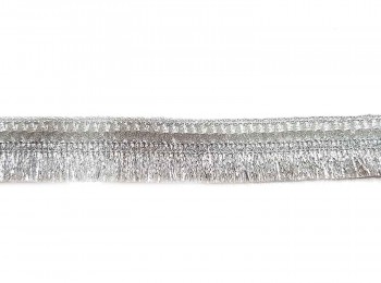 Silver Color Fringes Lace - 1 inch