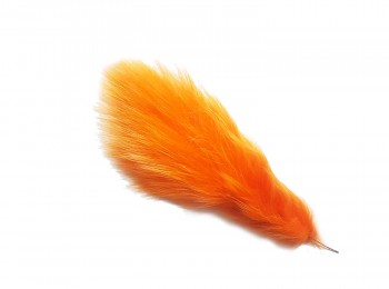 Orange color soft feather for craft material, hair pins etc.