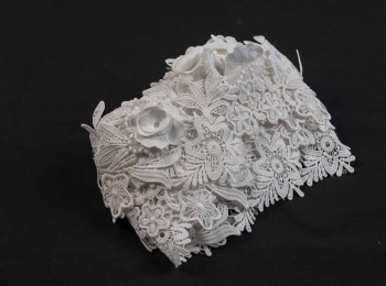 White Color Flower Pattern GPO Lace GPO0017 - Designers Need
