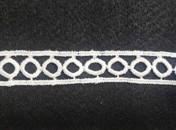White Color Connector GPO Lace For Suits, Dresses, etc.