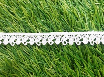 White Color Leaves Design GPO/Cotton/ Crochet Lace