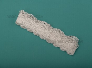 White Color Flower Pattern GPO Lace GPO0017 - Designers Need