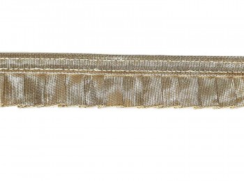 Pearl Matte Golden Color Frill Design Gota Lace for Dupatta, Sarre, Suits, Decoration etc GTLC0023D
