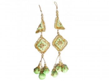 Mint Green Color Gota Patti Work Hangings/Latkans