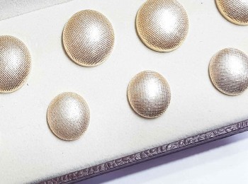 Light Golden color Round Shape Metal Coat Buttons for coats, blazers, jackets etc.(sold with box)
