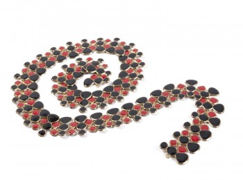 Red-Black Color Metal Chains MTLCH0014