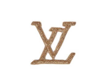 Rose Gold color LV Brand Logo Design Patch/ Applique