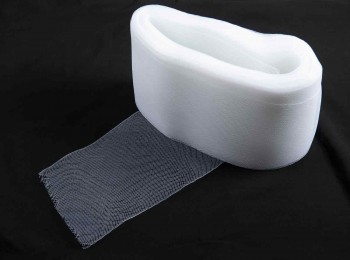 50 yard Stiff White Polyester Horsehair Trim Braid Hem/Plastic Net for Sewing Wedding Dress Gowns-6 inches
