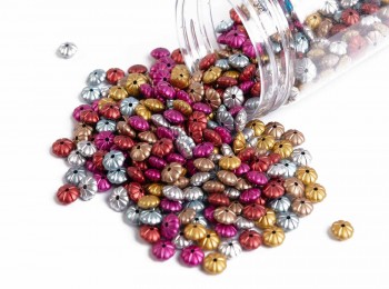 Multi color Round shape Plastic Beads PLSBD0008