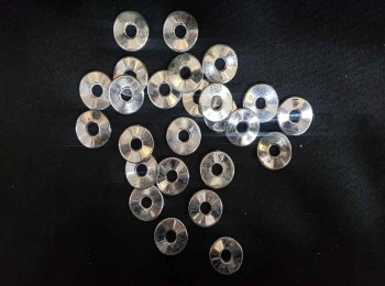 Silver Color Round Ring Shape Plastic Beads
