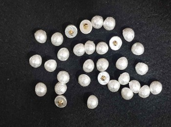Off-White Color Textured Dome Pearl Buttons