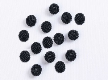 Black Pearl Buttons Round Shape Light Weight Buttons