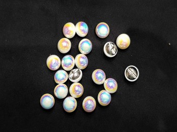 Rainbow Color Pearl Button for Tops, Sweaters, Dresses etc.