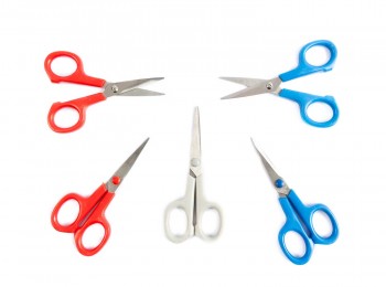 Small Plastic Tailor Shears Embroidery Scissors Small Scissors Thread Scissors Plastic Plus Long Handle Elbow Pointed Scissors