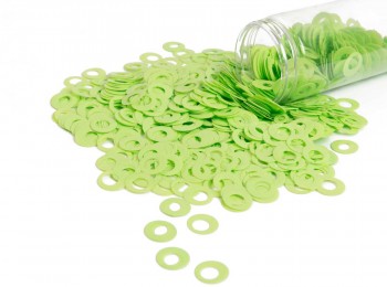 Light Green Color Ring shape Plastic Sequins/ Sitara/Sippi SEQ0031