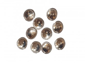 Glossy Finish Golden Color Round Metal  Shirt Buttons