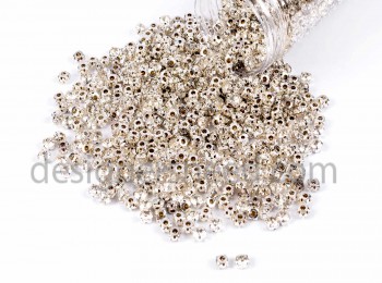 Silver Color Sew On Rhinestone / Softi / Chatons in Flat Back Metal Setting (6mm-30ss)