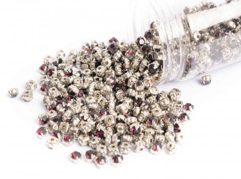 Wine Color Sew On Rhinestone / Softi / Chatons in Flat Back Metal Setting (6mm-30ss)
