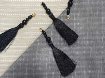 Black Color Tassels - Pack of 4