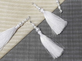 White Color Tassels - Pack of 4