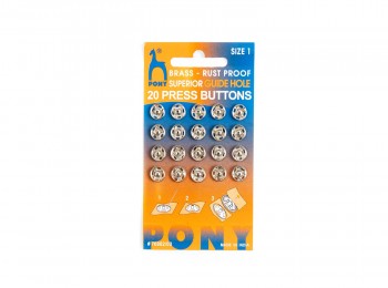 TICH001 Pony Tich Buttons/ Snap Fasteners/ Press Buttons