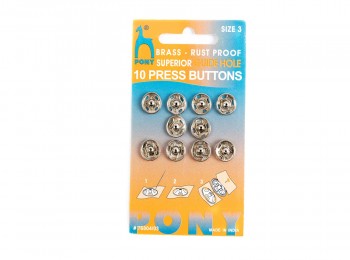 TICH001A Pony Tich Buttons/ Snap Fasteners/ Press Buttons