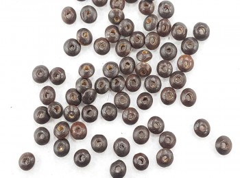 Coffee Brown Wooden Beads