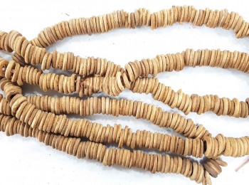 Light Brown Color Ring Shape wooden Beads