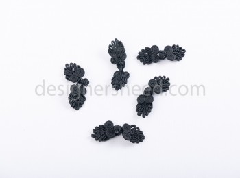 Black Color Cord Button/ Chinese Frog Button/ Knot Buttons for Dresses , Bags etc.