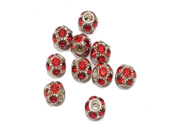 Red color Round Shape Metal Zircon Balls