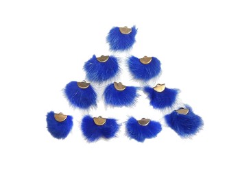 Royal Blue color Feather Style Light Weight Button For Kurtis, Tops etc.