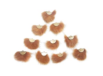 Brown color Feather Style Light Weight Button For Kurtis, Tops etc.