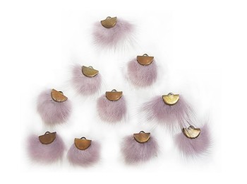 Mauve color Feather Style Light Weight Button For Kurtis, Tops etc.