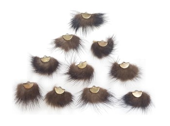 Dark Brown color Feather Style Light Weight Button For Kurtis, Tops etc.