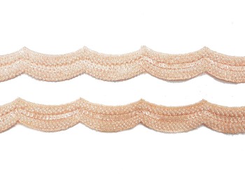 Light Peach Color Beads Work Western/Fancy cutwork Lace