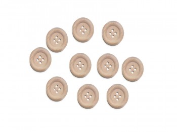 Skin Round Wooden Buttons for Cardigans, Sweaters, DIY, Craft