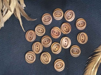 Brown Round Wooden Buttons or Cardigans, Sweaters, DIY, Craft