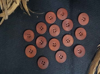 Natural Brown Round Wooden Buttons For Cardigans, Sweaters, DIY, Craft