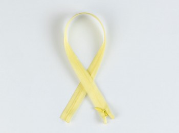 Bright Yellow Color Concealed YKK Zips CHC-26 (ZPYK503)